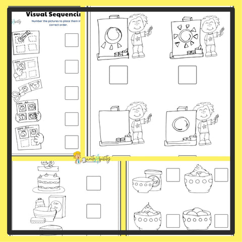 Visuele Volgorde Persepsie: Aktiwiteite en Werksvelle. WriteAbility 