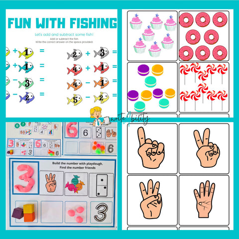 Number Games: Fun Activities to develop number concepts (Number 1 to 10) Activities WriteAbility 