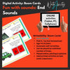 Fun with Sounds: End Sounds Digital (online) activity. WriteAbility 