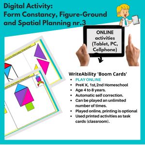 Visual Perception: Form Constancy and Spatial Planning. Nr.3 (Digital Activity). WriteAbility 