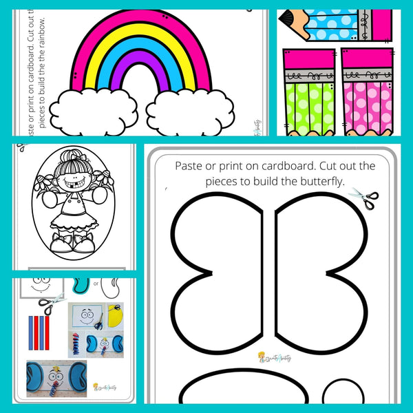 Cutting Skills: Fine Motor Activity Pack (Vol. 2) WriteAbility 