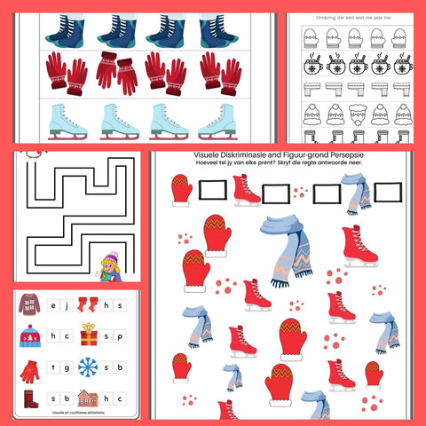 Winter: Perceptual Activities and Worksheets WriteAbility 