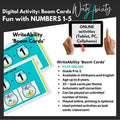 Fun with numbers: I can ADD 1-5 : Digital Activity (Boom Cards) WriteAbility 