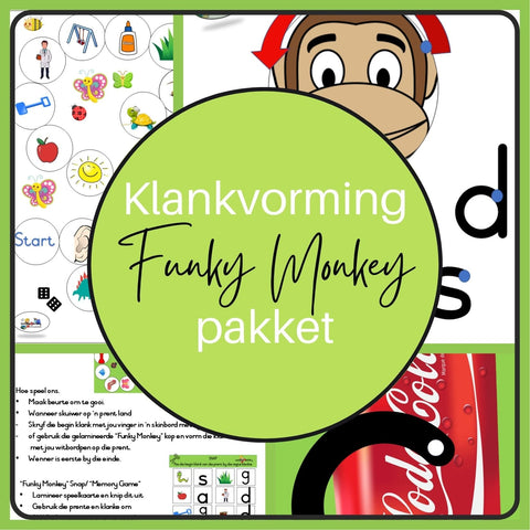 Funky Monkey Klankeprogram (Klankvorming) WriteAbility 