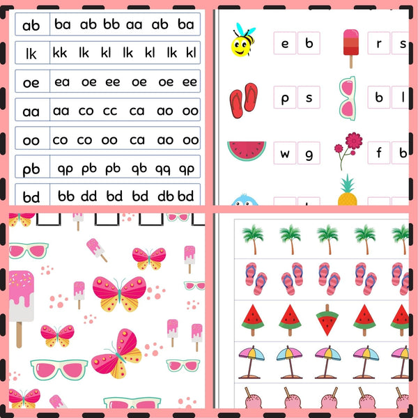 Summer: Perceptual and fine motor activities. WriteAbility 