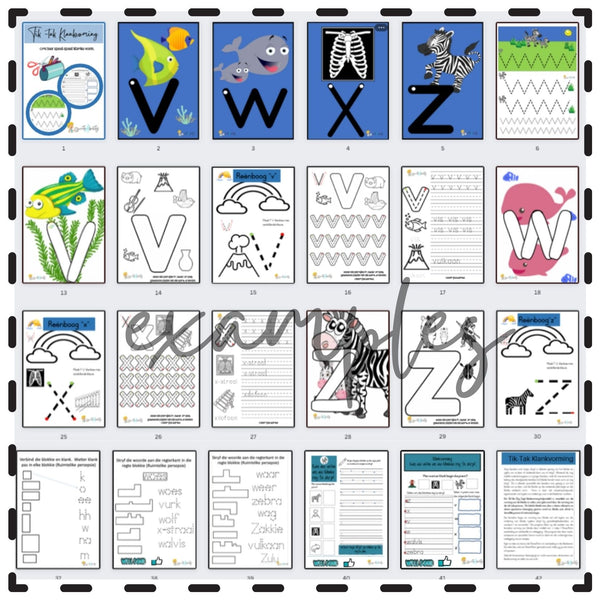 Volledige Klankvormings-en-Skrifpatroon Pakket WriteAbility 