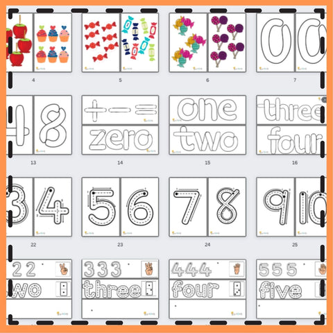 Fun with Number Names 1-10 : Flashcards, Playdough and Tracing Activities. WriteAbility 