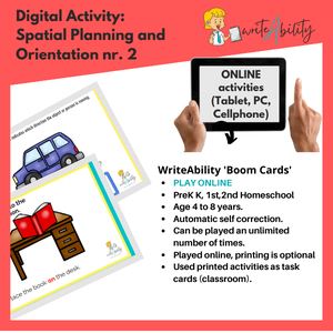 Visual Perception: Spatial Awareness and Orientation. Nr.1 (Digital Activity). WriteAbility 