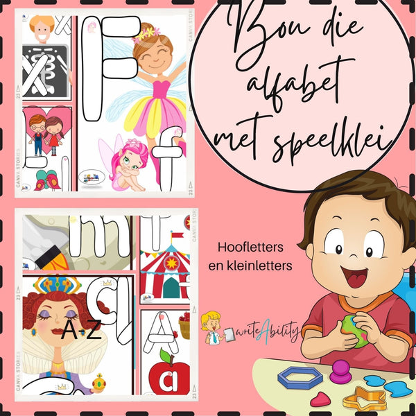 Playdough Alphabet Letters / Speelklei Alfabet Klanke WriteAbility 