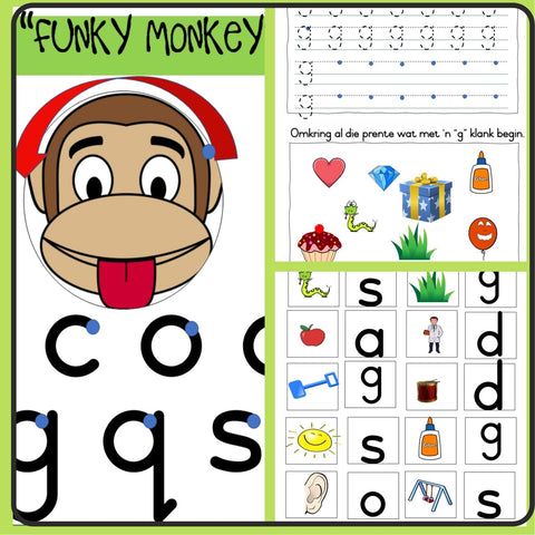 Funky Monkey Klankeprogram (Klankvorming) WriteAbility 