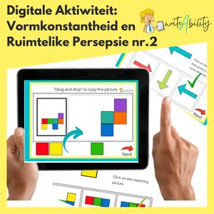 Visuele Persepsie: Ruimtelike Persepsie en Beplanning Nr. 2 (Digitale Aktiwiteit). WriteAbility 