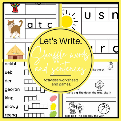 Let's Write: Shuffle Words and Sentences. WriteAbility 