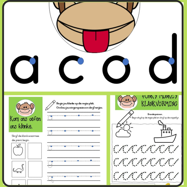 Funky Monkey Klankeprogram (Klankvorming) WriteAbility 