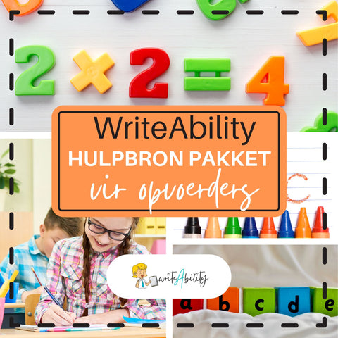WriteAbility: Hulpbron Pakket vir Opvoeders. WriteAbility 