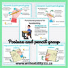 Ergonomic Considerations for Handwriting: Posters Combo Classroom decorations and Posters WriteAbility 