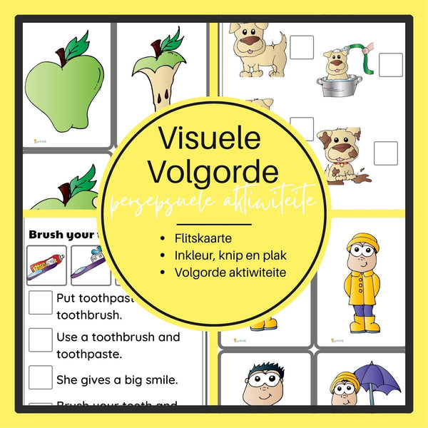 Visuele Volgorde Persepsie: Aktiwiteite en Werksvelle. WriteAbility 