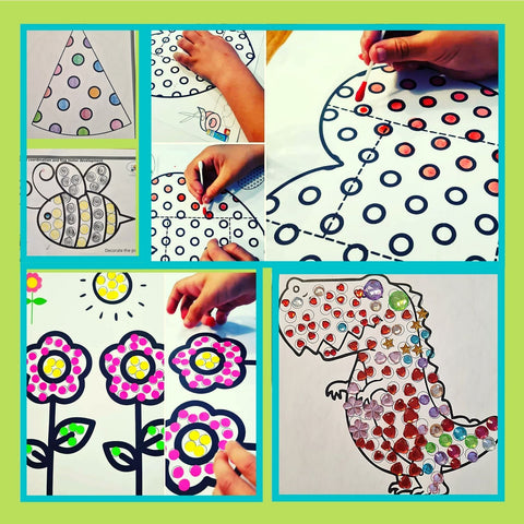 Dotted Pictures: Fine Motor Activities To Improve Pencil Control WriteAbility 