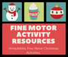 Fine Motor Christmas Activities WriteAbility 