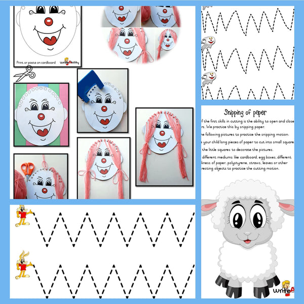 Fine Motor Skills: Fine Motor Activity and Cutting Skills Bundle WriteAbility 