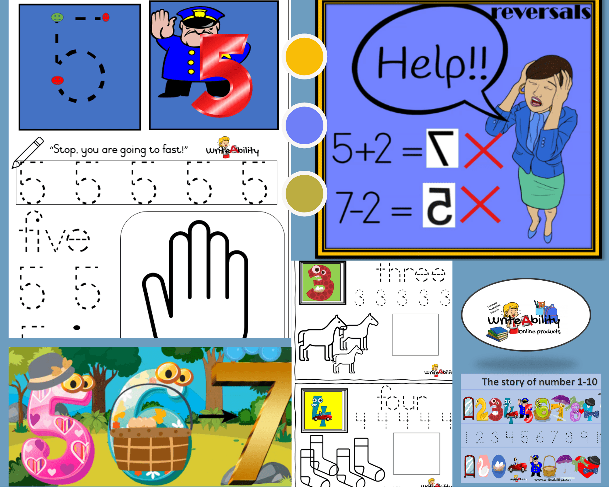 Number Reversals: Activities, worksheets and video bundle. – WriteAbility