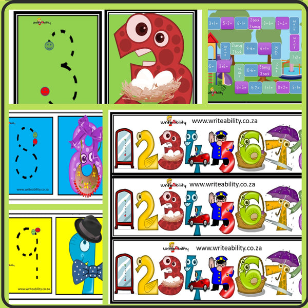 Number Reversals: Activities, worksheets and video bundle. Worksheet and Video Combo WriteAbility 