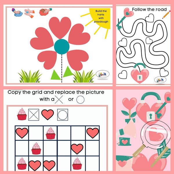 Perceptual and Fine Motor Activities (Valentine's Day) WriteAbility 